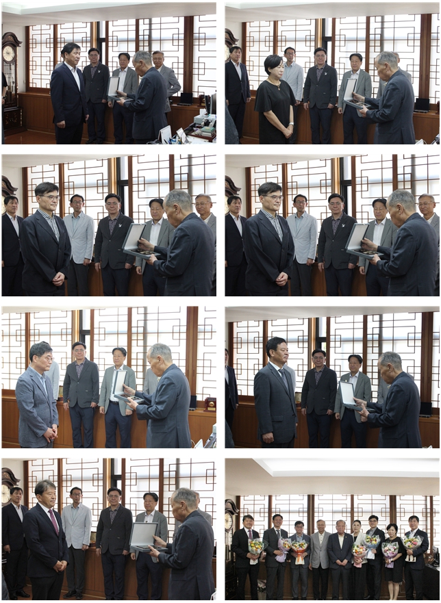 정년 및 명예퇴직 교직원 포상수여식 거행 사진모음